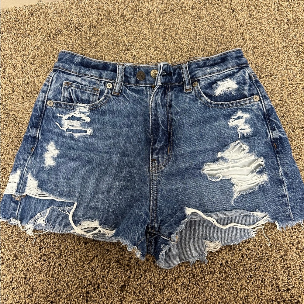American Eagle high waisted denim shorts
